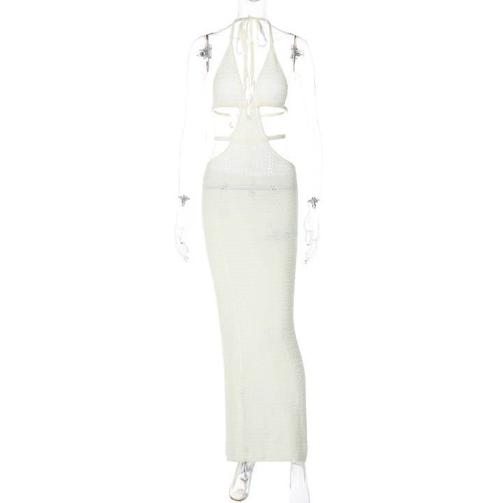 Damen Strick-Tankkleid mit cut-out Details und länglichem Schnitt Echo Archiv