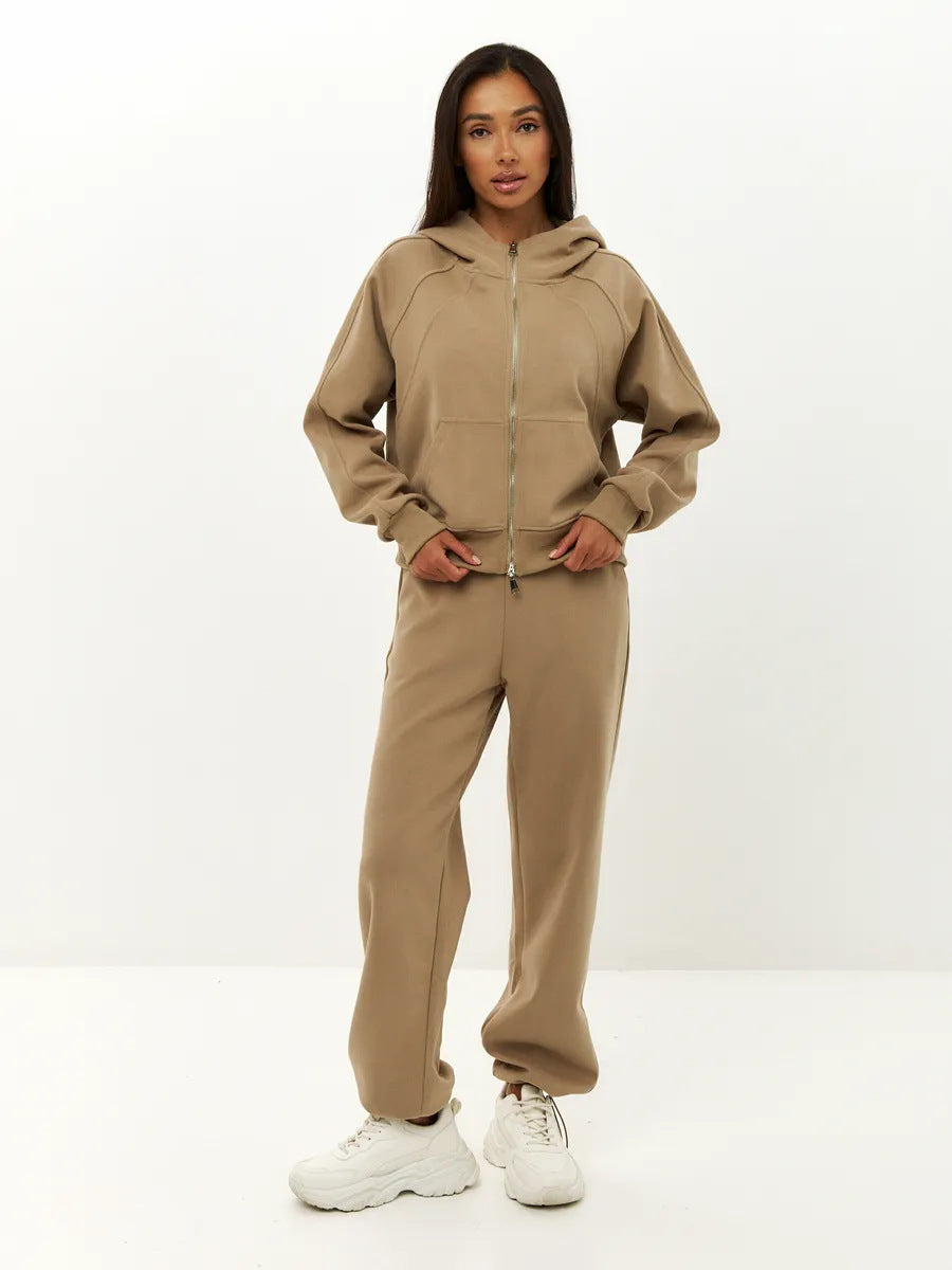 Damen Sportliches Fleece-Jogging-Set Echo Archiv
