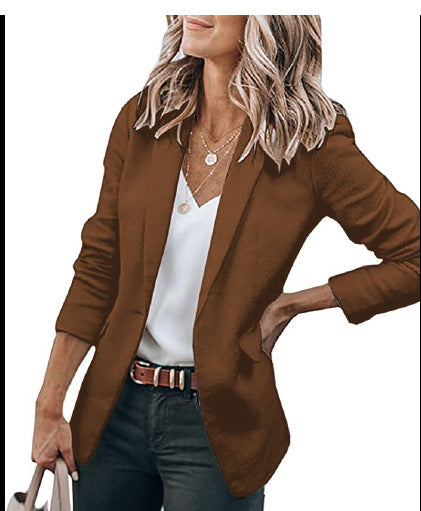 Damen komfortable Blazerjacke mit strukturiertem Design und eleganten Akzenten Echoarchiv