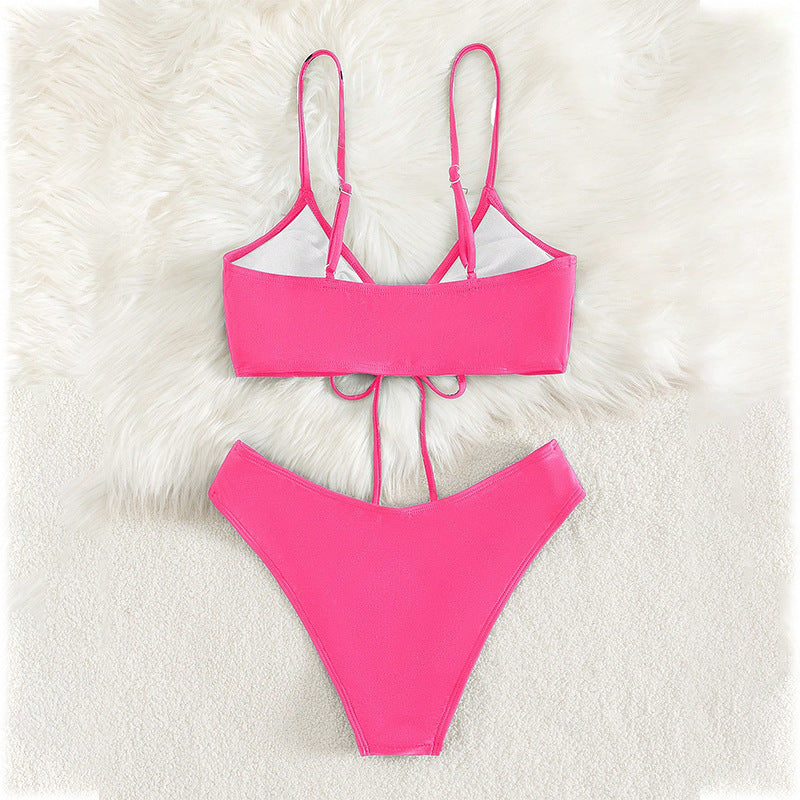 Damen Triangel-Bikini mit raffiniertem Schnür-Detail Echo Archiv