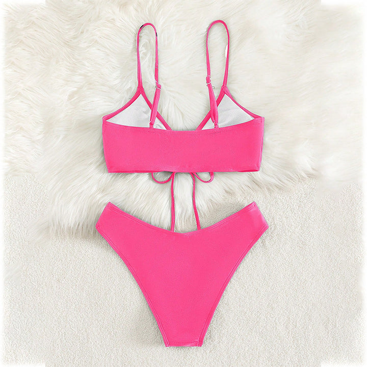 Damen Triangel-Bikini mit raffiniertem Schnür-Detail Echo Archiv