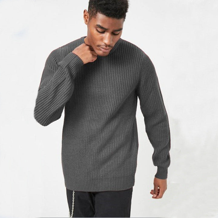 Herren Grobstrickpullover mit strukturiertem Rippdesign und lässiger Passform – Norvane