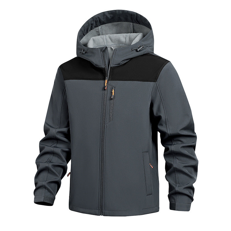 Herren Funktionsjacke mit praktischen Reißverschlusstaschen und verstellbarem Kapuzensystem Echoarchiv