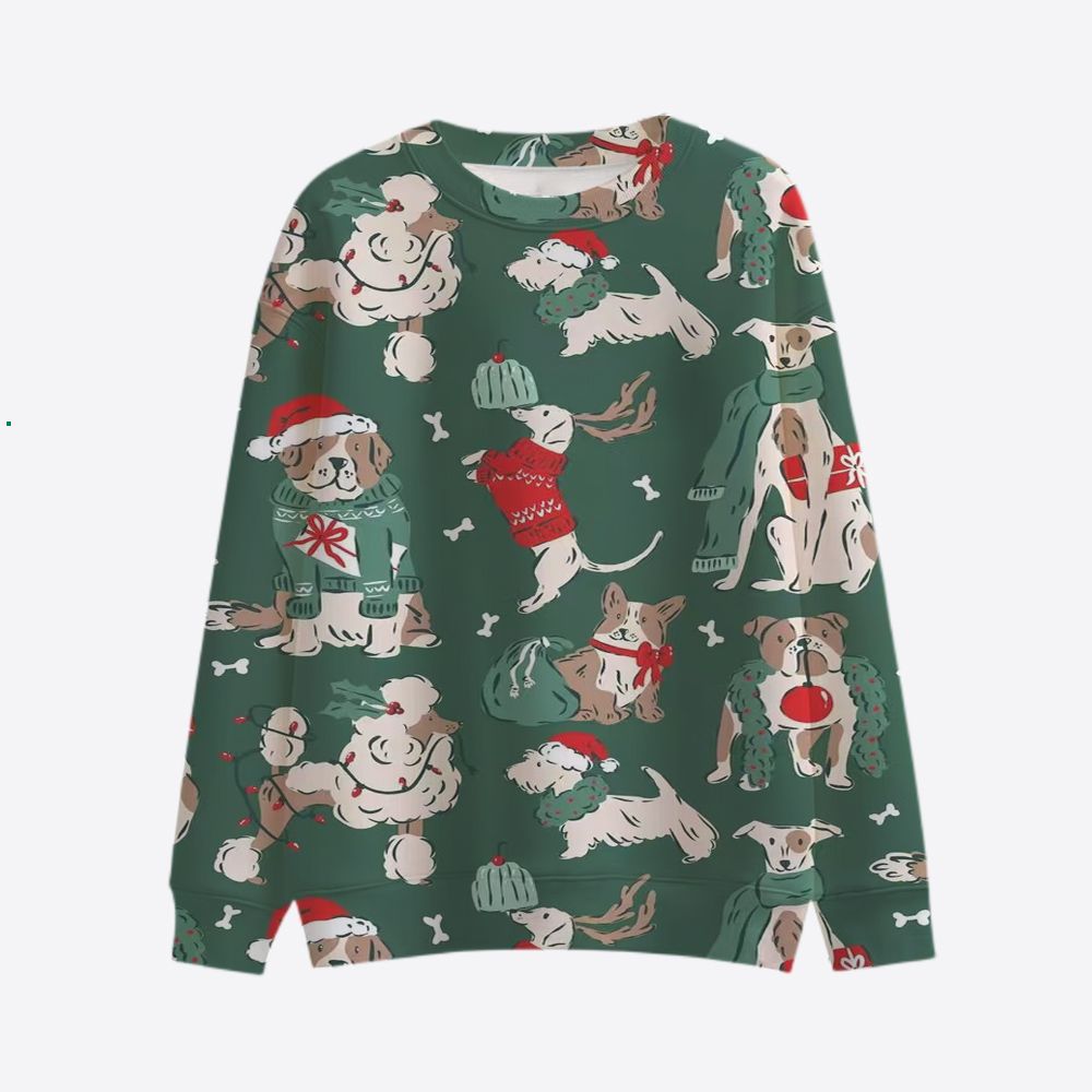 Damen Lustiger Sweatshirt mit einzigartigem Tiermotiv Echoarchiv