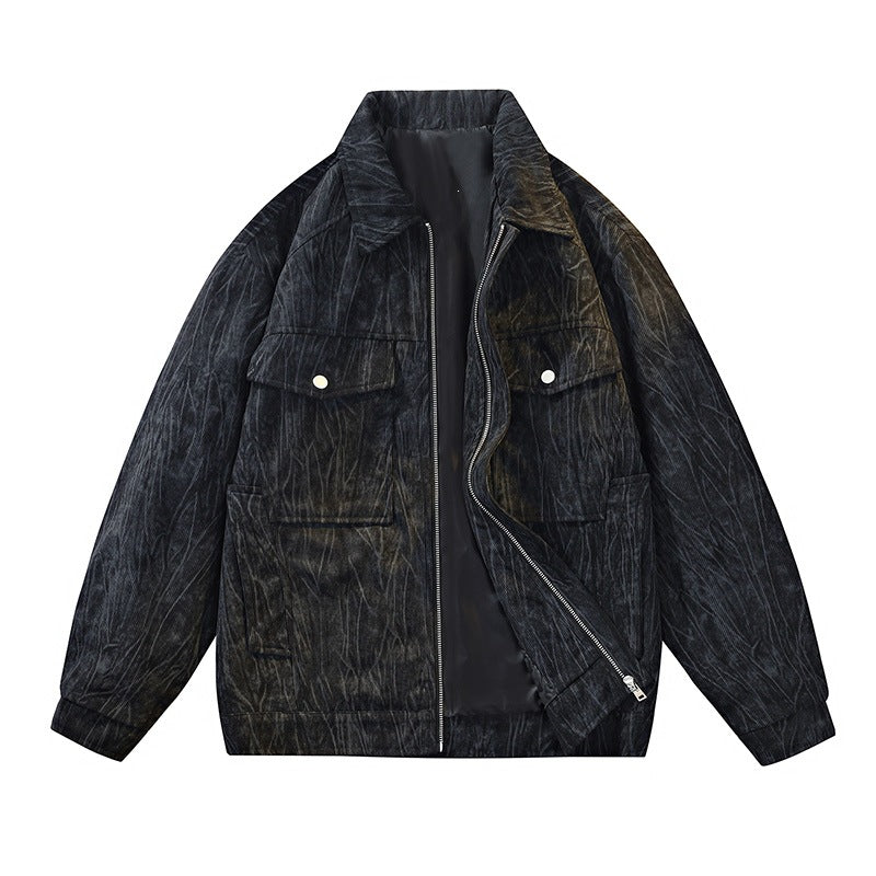 Herren Coole Utility-Jacke mit aufwendig strukturiertem Stoff Echo Archiv