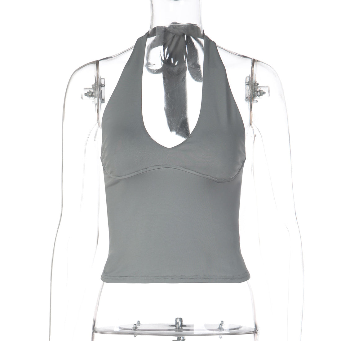 Damen Halterneck Crop-Top – Orélia