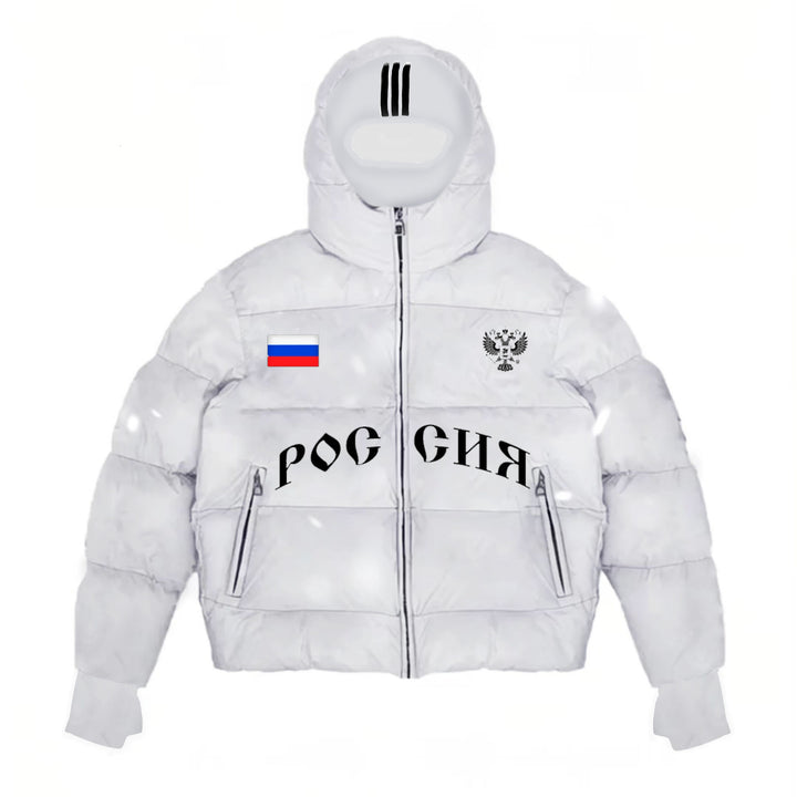 Herren Modische Steppjacke mit Kapuze