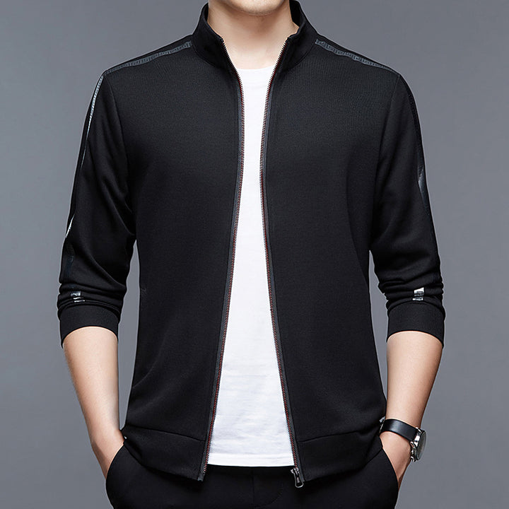 Herren sportliche Jacke mit Stehkragen und atmungsaktiver Funktion Echoarchiv
