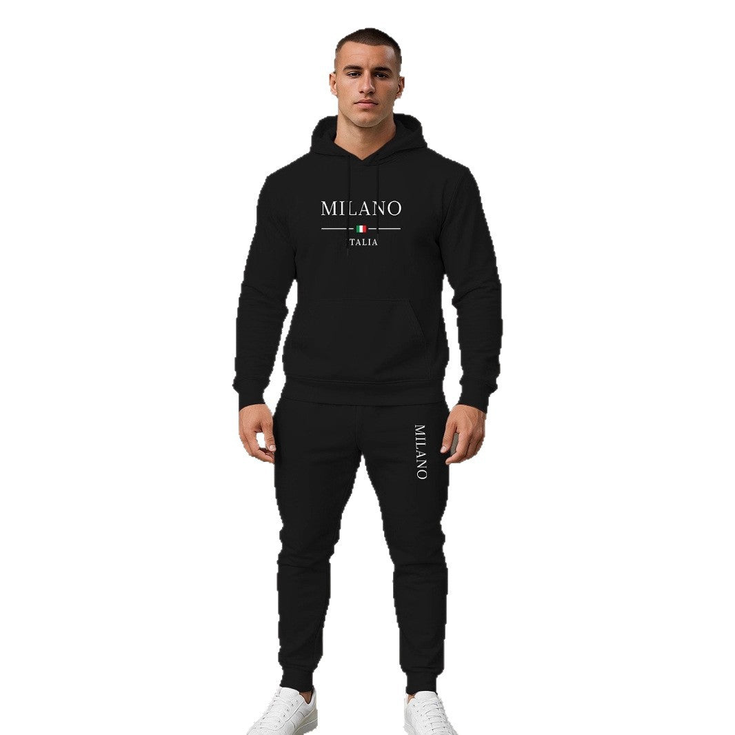 Herren Sportlicher Hoodie und Jogginghose Set Echoarchiv