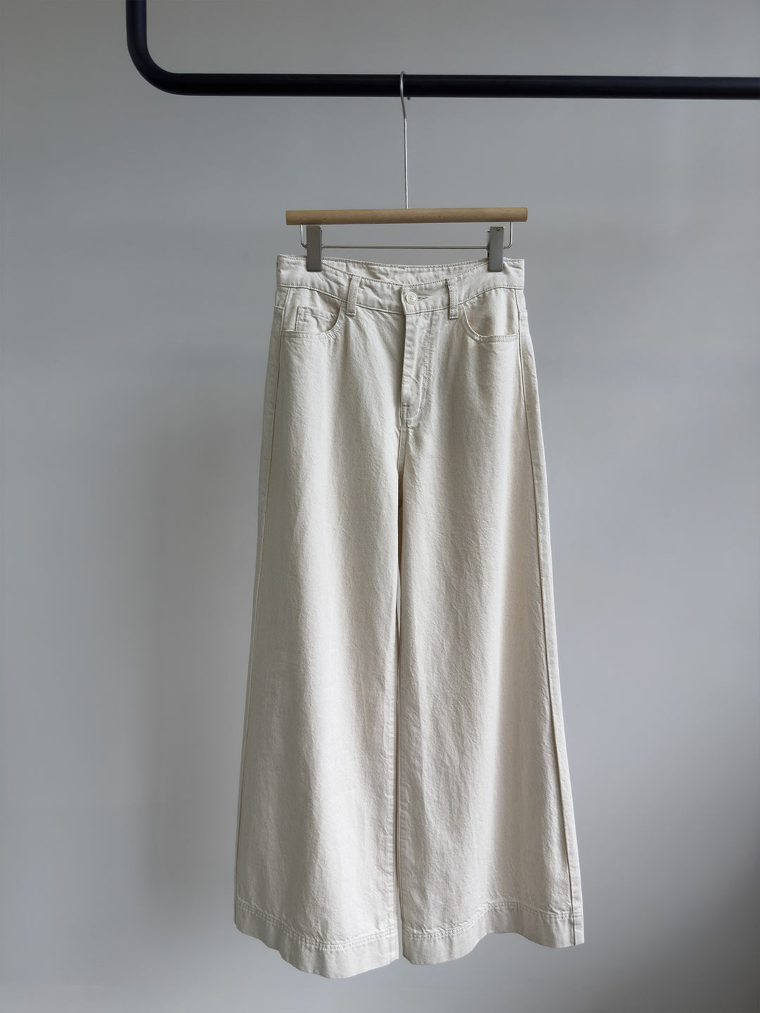 Damen Weite Beine Hohe Taille Hose Echoarchiv
