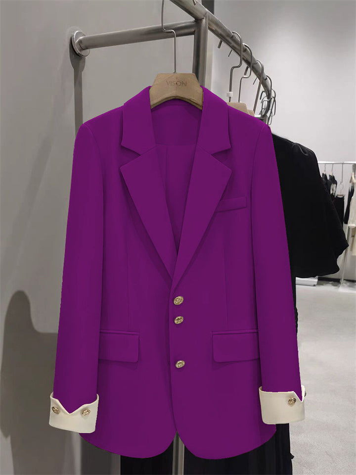 Damen Eleganter Blazer mit goldenen Knopfdetails Echo Archiv
