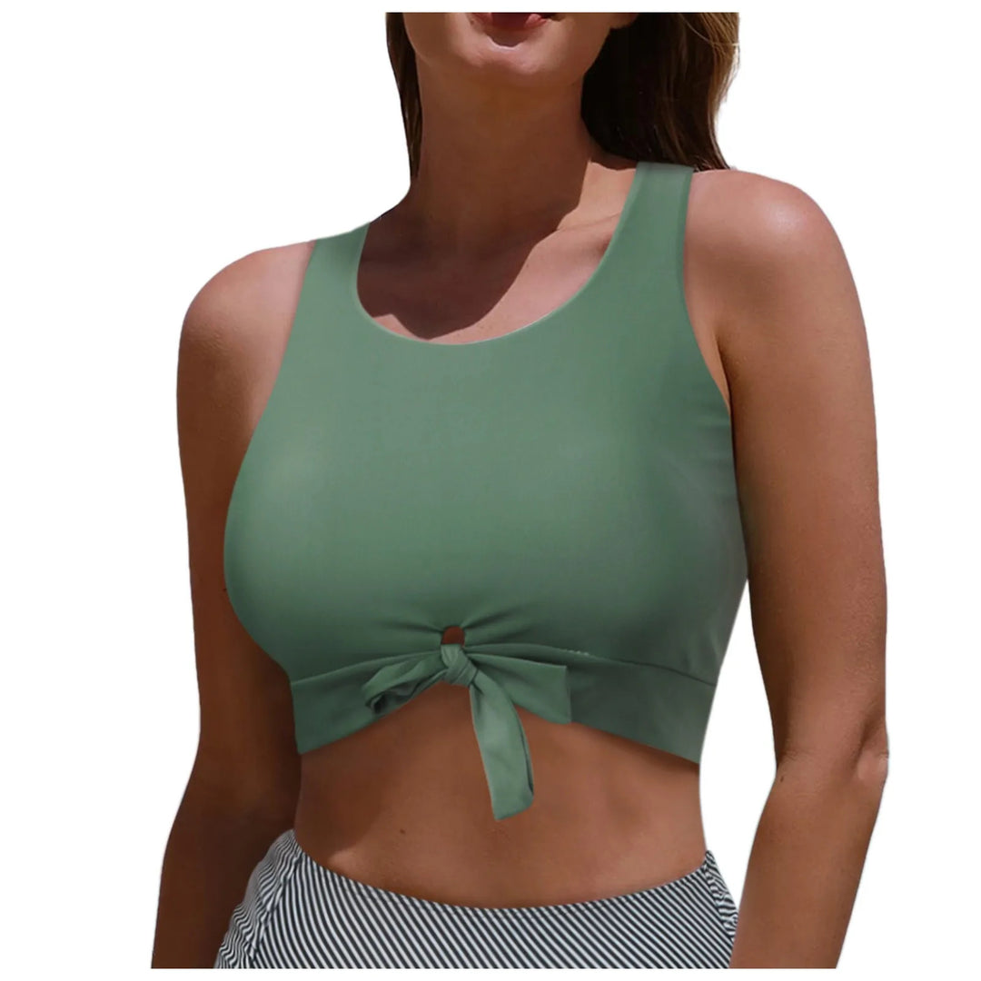 Damen Sportlicher Crop-Top mit Schlaufenbindung Echo Archiv
