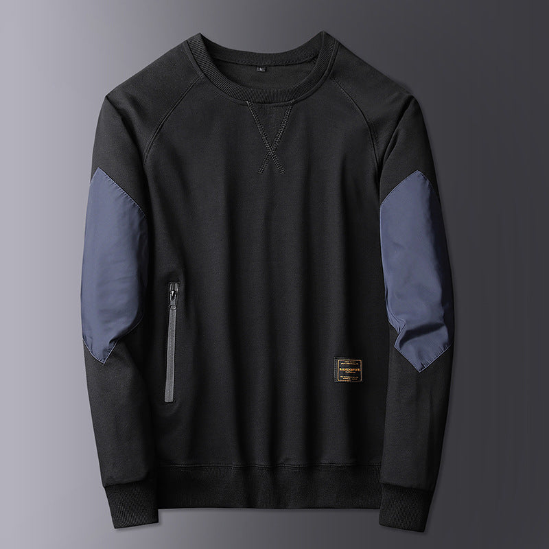 Herren Sportlicher Sweatshirt mit kontrastierenden Ärmeln Echoarchiv