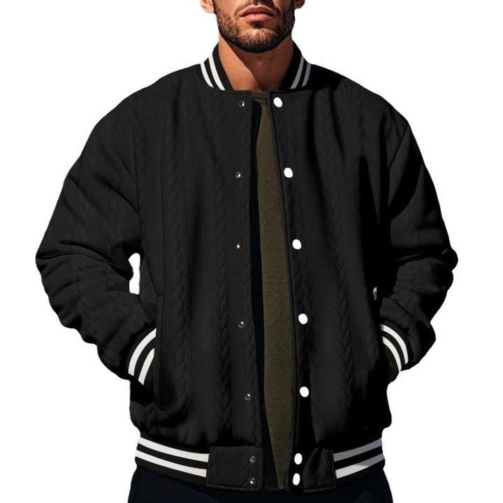 Herren lässige Strickjacke mit sportlichen Kontrastdetails Echoarchiv
