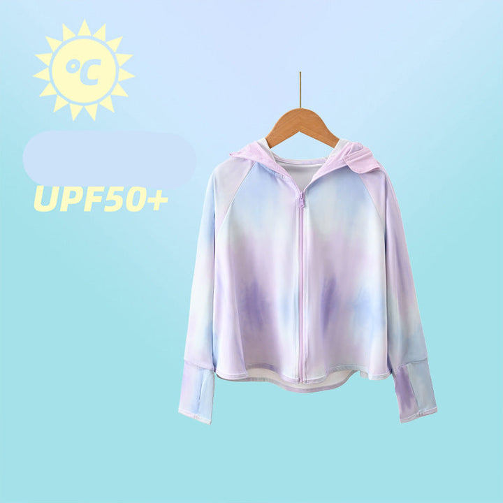 Damen performante UV-Schutzjacke mit Kapuze Echo Archiv