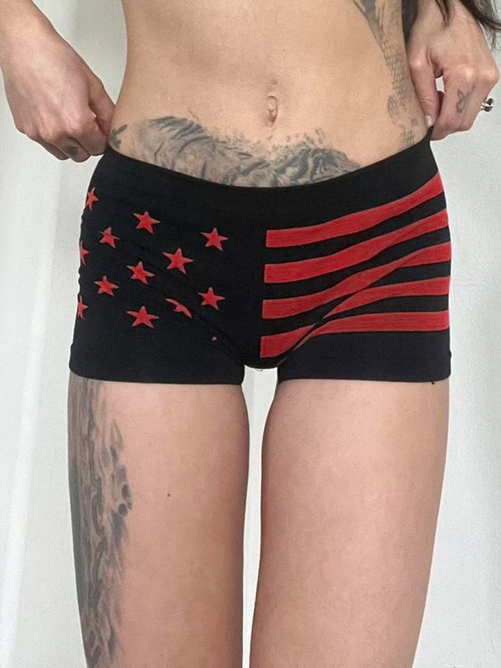 Damen Komfortable Boxershorts mit patriotischem Design Echo Archiv