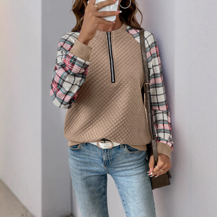 Damen Lässiges Sweatshirt mit Reißverschluss Echo Archiv