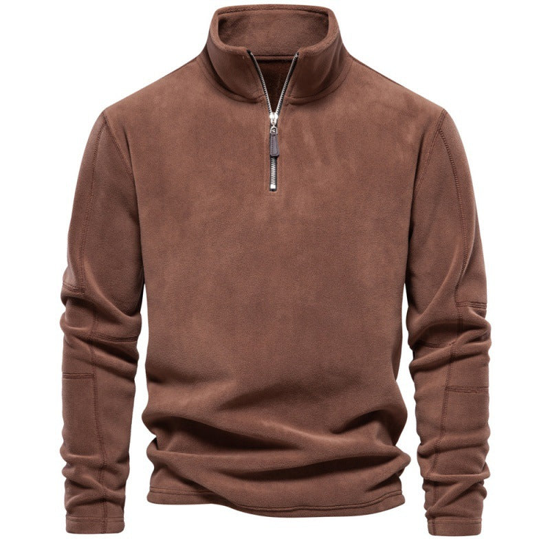 Herren Mikrofleece Pullover mit halbem Reißverschluss Echoarchiv