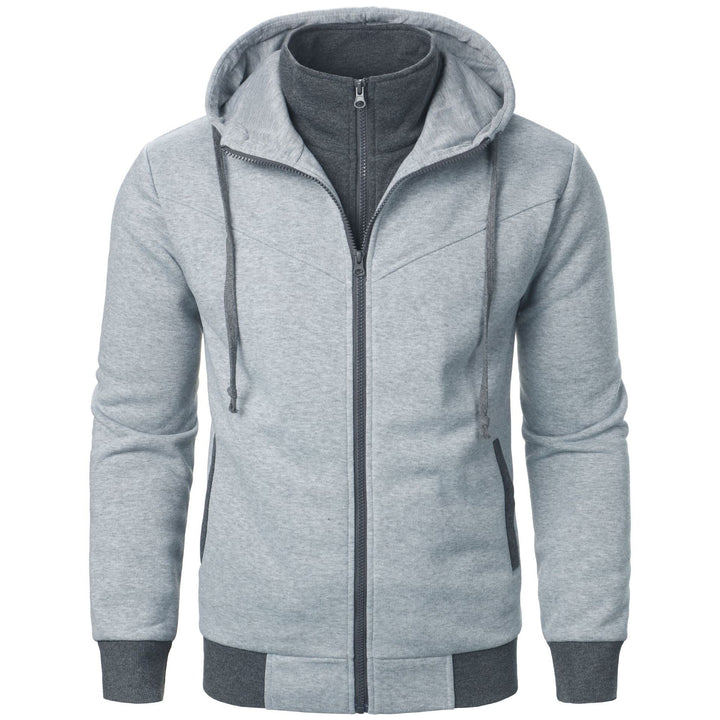 Herren Sportliche Kapuzenjacke mit Doppelschicht-Design und modernen Akzenten Echoarchiv