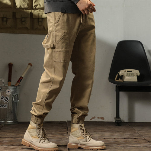 Herren modische Utility-Hosen mit elastischem Bund und praktischen Taschen Echoarchiv