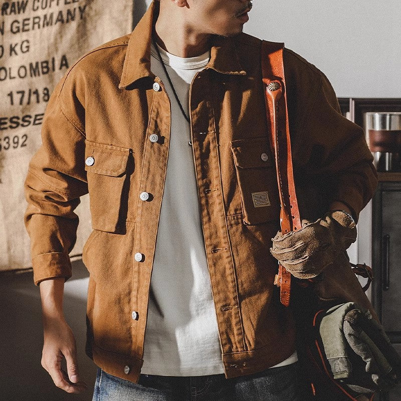 Herren Modische Utility-Jacke Echoarchiv