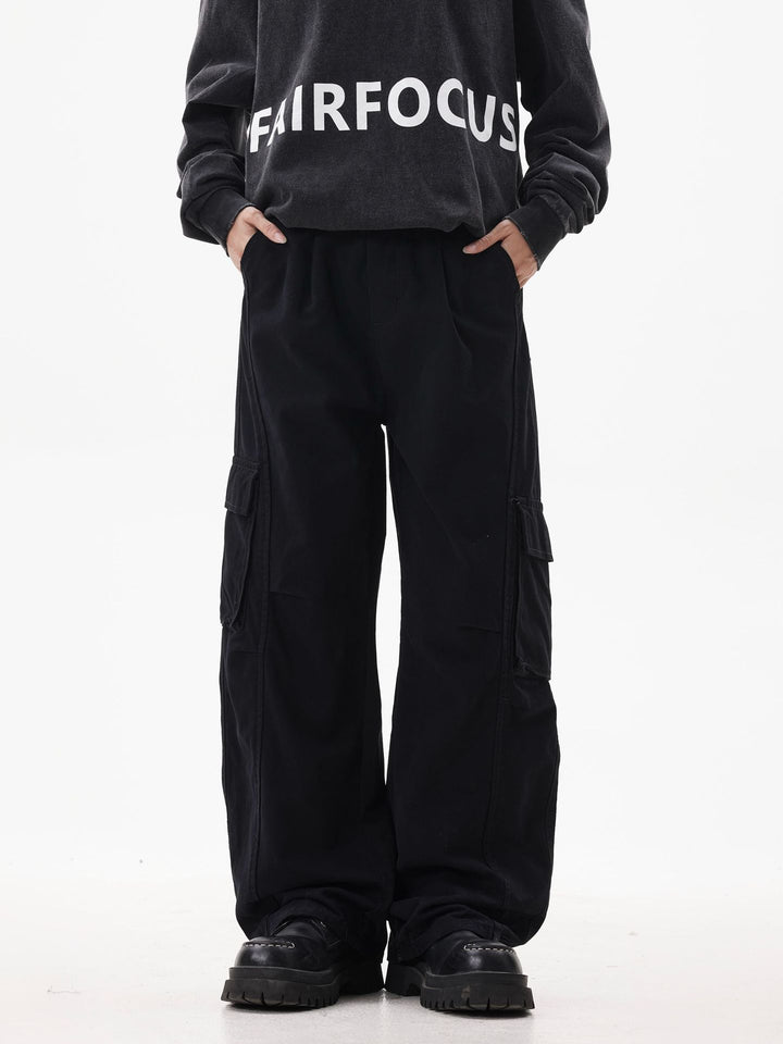 Herren Utility-Cargohose im Oversize-Twill mit tiefem Schritt und aufgesetzten Pattentaschen Echo Archiv