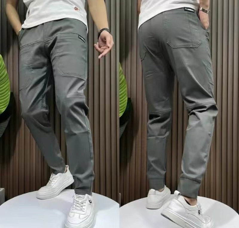 Herren nan sportive Cargojoggerhose mit elastischem Bund, Kordelzug und konischem Beinabschluss Echo Archiv