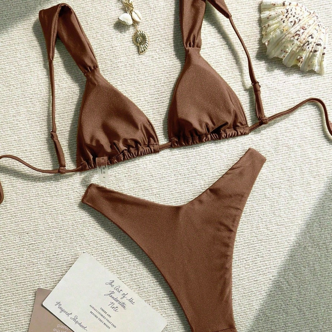 Damen Triangel-Bikini mit dekorativen Muschelverzierungen Echo Archiv