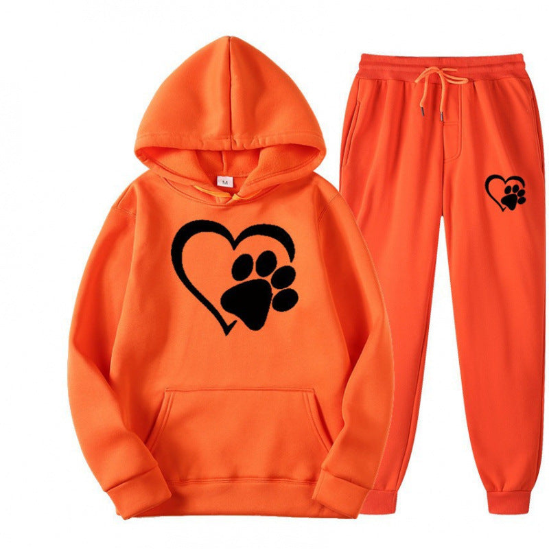 Damen Kuscheliger Hoodie und Jogginghose Set Echoarchiv