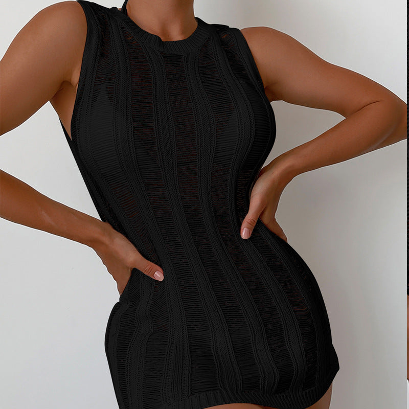 Damen Netzkleid im modernen Design mit dekorativem Strukturmuster Echo Archiv