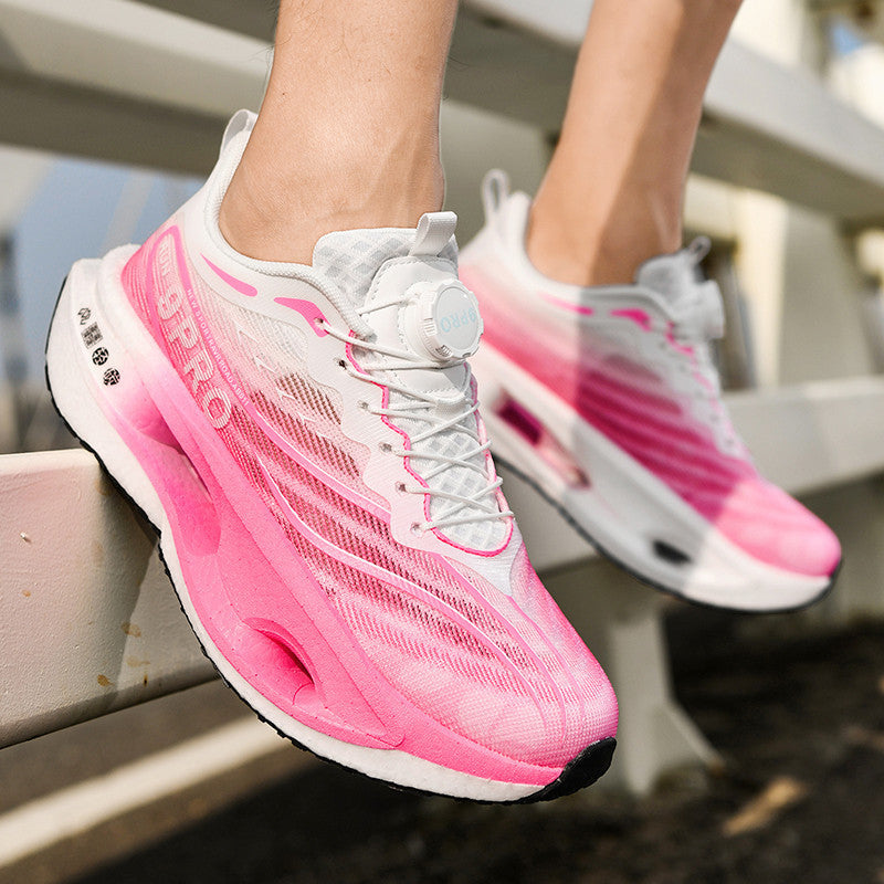 Unisex gedämpfte Performance-Laufschuhe mit Hohlkern-Plateausohle und Drehverschluss – Norré