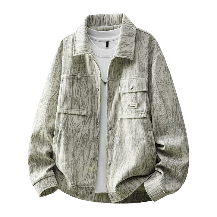 Herren Modische Cargo-Jacke mit praktischen Taschen Echo Archiv