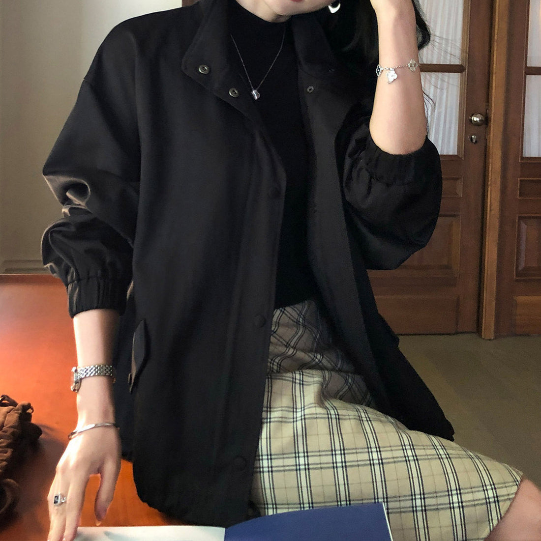 Damen Lässige und stylische Übergangsjacke Echoarchiv