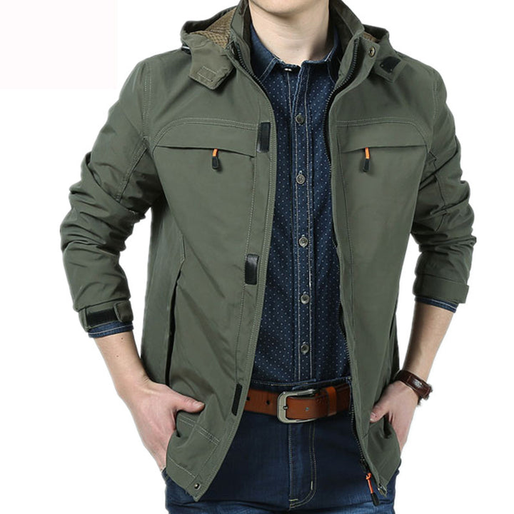 Herren Moderne Softshell-Fieldjacke mit Kapuze, atmungsaktivem Stretch und Organizer-Taschen Echo Archiv