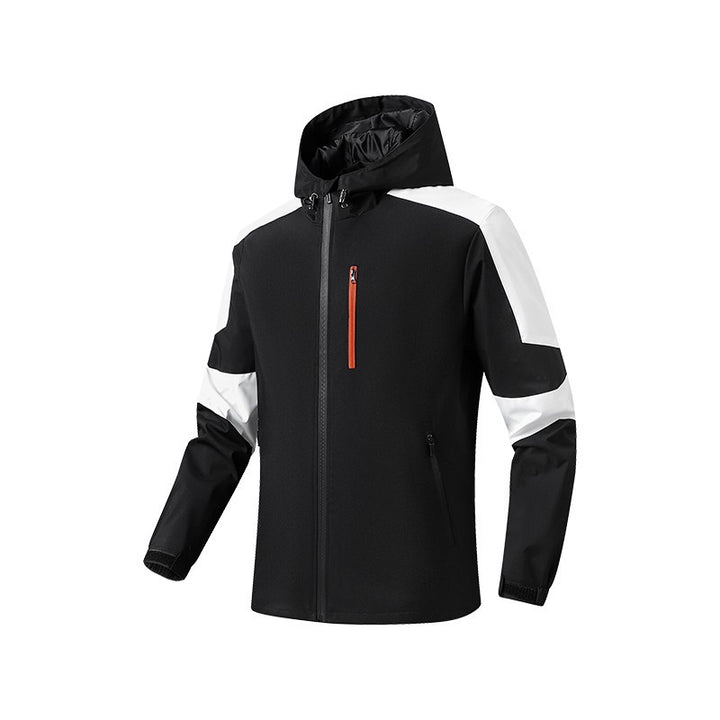 Herren Atmungsaktive Softshell-Trekkingjacke mit Kapuze und wasserdichter Membran – Taviero