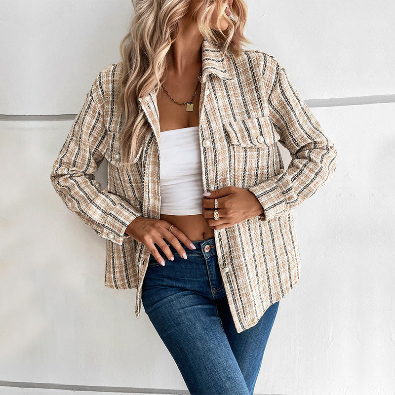 Damen Karo-Hemdjacke Echo Archiv