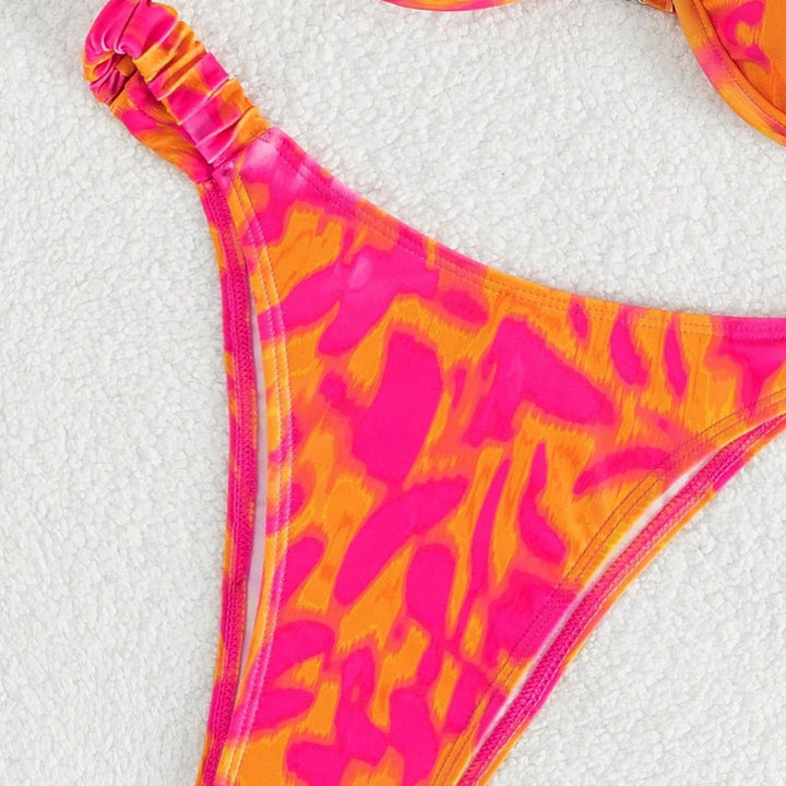 Damen Push-Up Bikini mit modischem Rüschendesign Echo Archiv