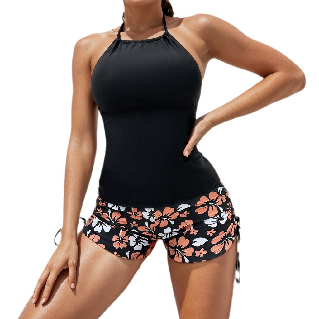 Damen Sportliches Tankini-Set mit verstellbaren Trägern Echo Archiv