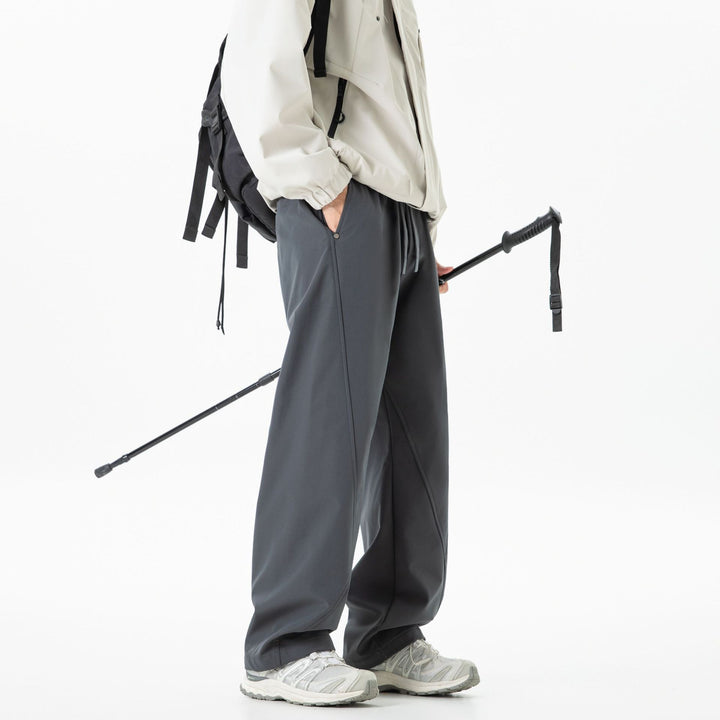 Damen Weite Culotte-Jogginghose mit elastischem Bund, Tunnelzug und dekorativen Nahtpaneelen Echo Archiv