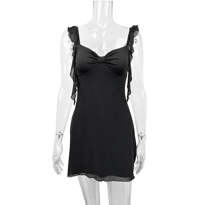 Damen Elegantes trägerloses Minikleid mit raffiniertem Schleifendetail Echo Archiv