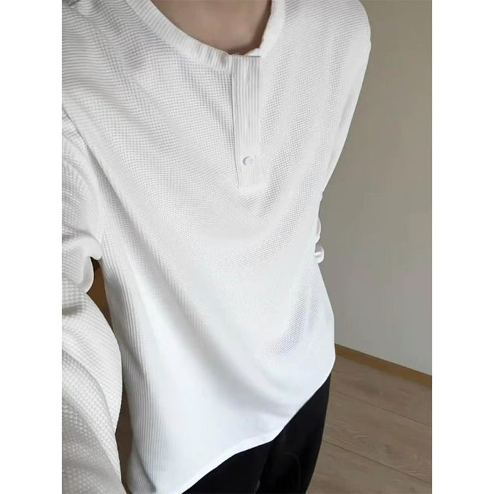 Herren Langarmshirt mit strukturiertem Gewebe Echoarchiv