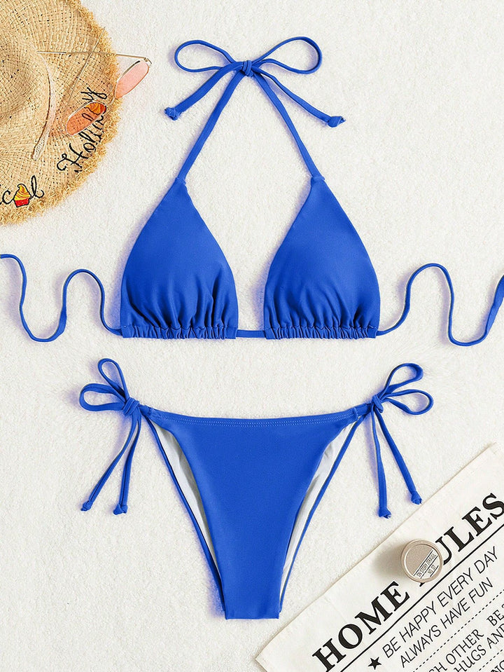 Damen Triangel-Bikini mit verstellbaren Bändern und elastischem Taillenbund Echo Archiv