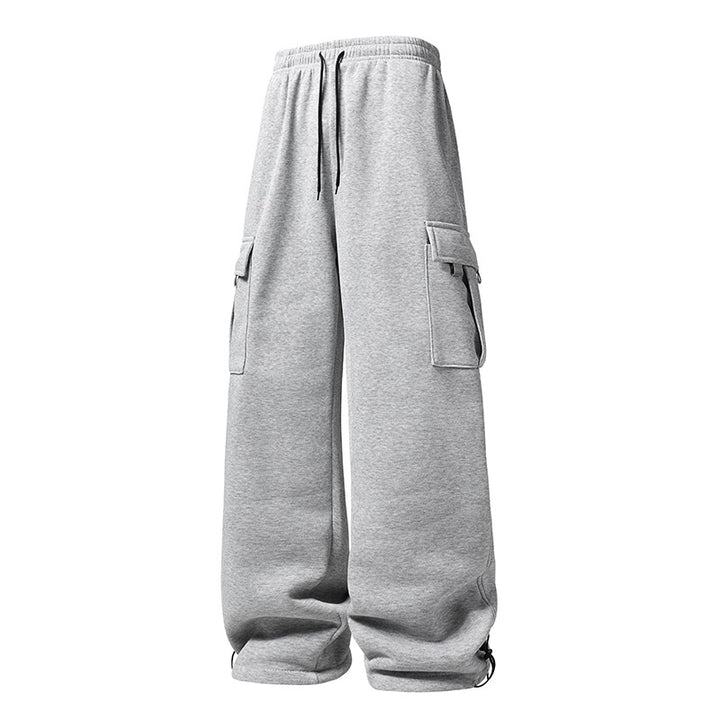 Herren Weite Cargo-Jogginghose mit Thermofleece, Tunnelzugbund & verstellbaren Beinabschlüssen Echoarchiv