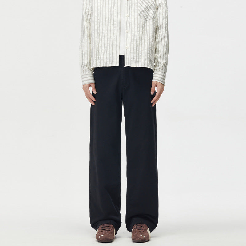 Herren Weitgeschnittene Chinohose aus Baumwoll-Twill mit tiefem Schritt Echo Archiv