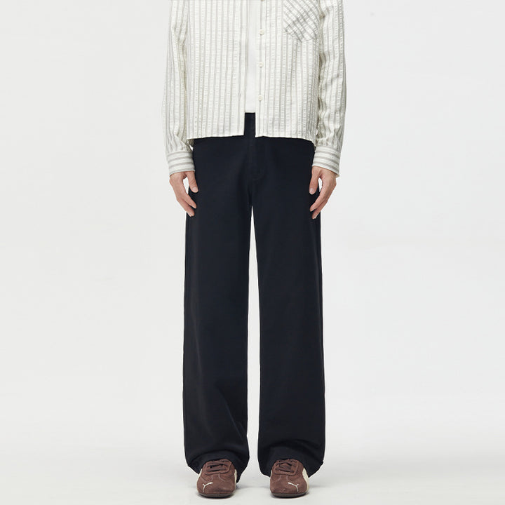 Herren Weitgeschnittene Chinohose aus Baumwoll-Twill mit tiefem Schritt Echo Archiv