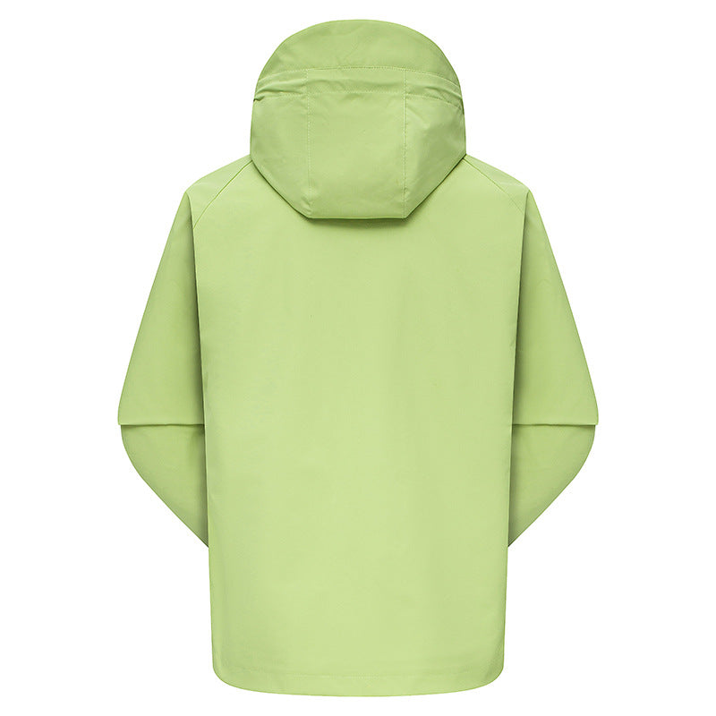 Herren winddichte Outdoor-Jacke mit verstellbarer Kapuze Echoarchiv