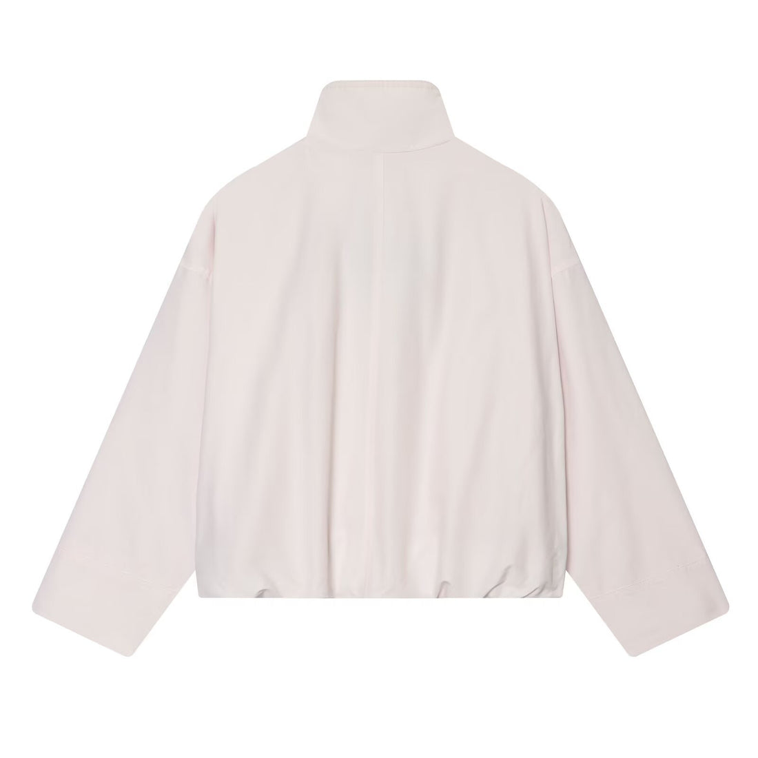 Damen Cropped Boxy-Jacke mit Funnelkragen, Zwei-Wege-Reißverschluss und aufgesetzten Eingrifftaschen Echoarchiv