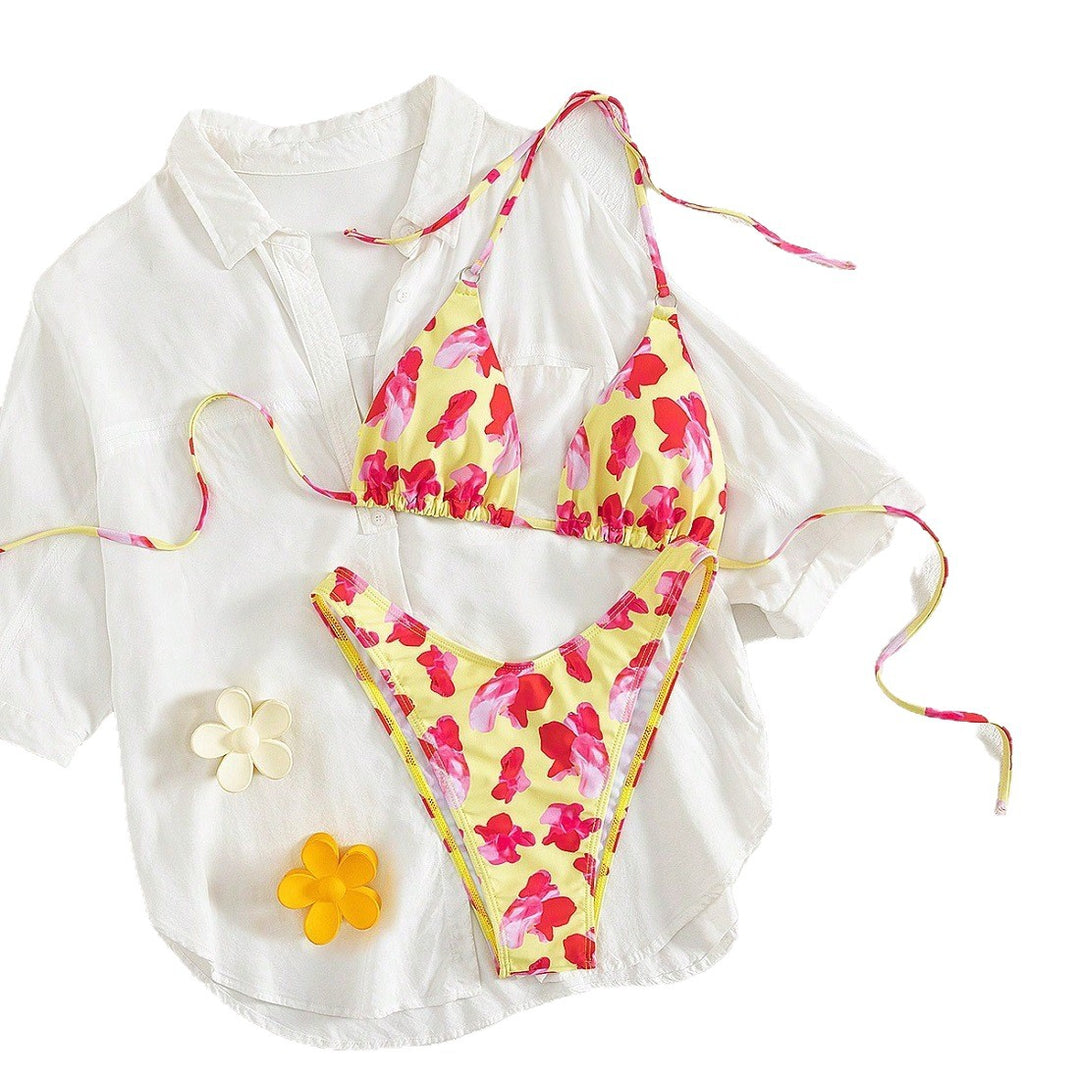 Damen Triangel-Bikini-Set mit floralem Design Echo Archiv