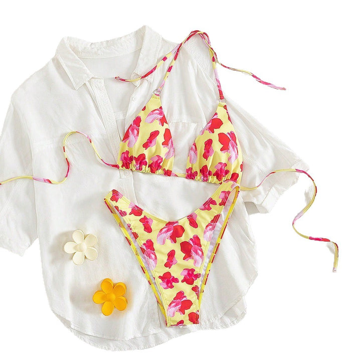 Damen Triangel-Bikini-Set mit floralem Design Echo Archiv