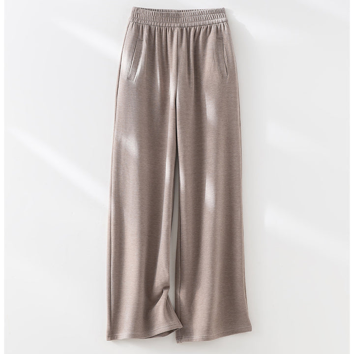Damen weite Lounge-Hose mit elastischem Bund und Eingrifftaschen Echoarchiv